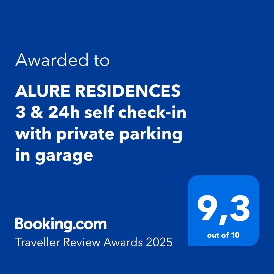 Alure Residences 3 & 24H Self Check-In, Parking In The Garage In The Apartment Building Included, New Building, Terrace, Green Location With A Forest Park With A Lake, Children'S Playground バンスカー・ビストリツァ エクステリア 写真